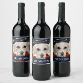 Étiquette Pour Bouteilles De Vin Labrador Retriever blanc (Bouteilles)