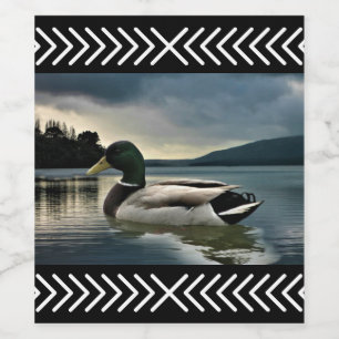Étiquette Pour Bouteilles De Vin Lac Mallard Duck