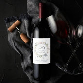 Étiquette Pour Bouteilles De Vin Lac Misty | Dusty Floral Toujours pour toujours Mo