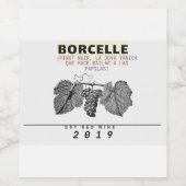 Étiquette Pour Bouteilles De Vin L'adwicher (Étiquettes simples)