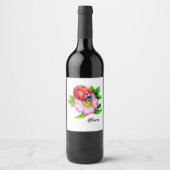 Étiquette Pour Bouteilles De Vin Ladybug (Devant)