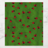 Étiquette Pour Bouteilles De Vin Ladybugs (Étiquettes simples)