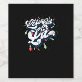 Étiquette Pour Bouteilles De Vin Laissons-nous ! Drôle Boire Noël Light Graphique (Étiquettes simples)