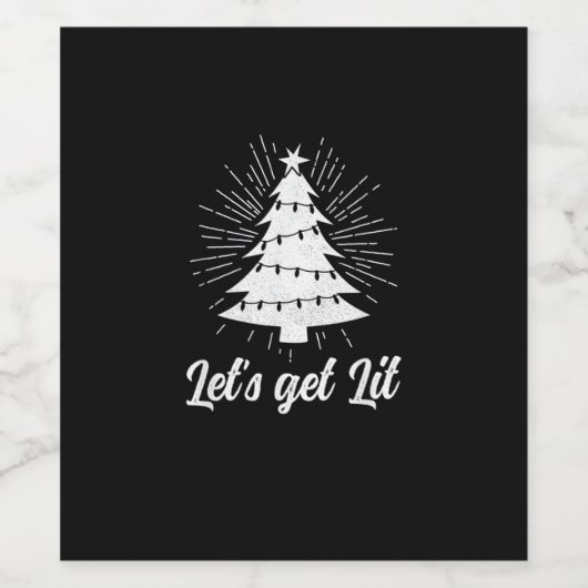 Étiquette Pour Bouteilles De Vin Laissons-nous tomber - Noël drôle (Étiquettes simples)