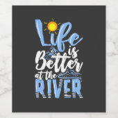 Étiquette Pour Bouteilles De Vin Lake (Étiquettes simples)