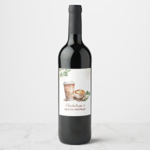 Étiquette Pour Bouteilles De Vin L'amour du café est brasser le Étiquette de boutei