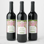 Étiquette Pour Bouteilles De Vin L'amour est en fleur - Fête de mariage Bohème Fleu (Bouteilles)