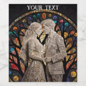 Étiquette Pour Bouteilles De Vin Lancer l'oreiller (Étiquettes simples)