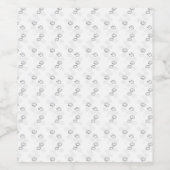 Étiquette Pour Bouteilles De Vin Langue, Dérive neigeuse (Étiquettes simples)