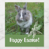 Étiquette Pour Bouteilles De Vin Lapin lapin (Étiquettes simples)