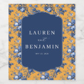 Étiquette Pour Bouteilles De Vin Lapis Rose Wedding (Étiquettes simples)