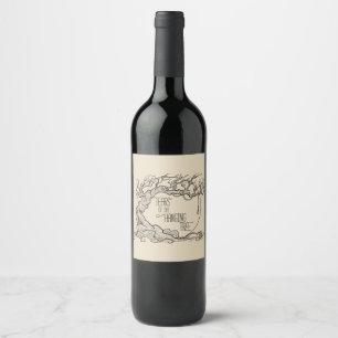 Étiquette Pour Bouteilles De Vin Larmes de l'arbre qui pendait
