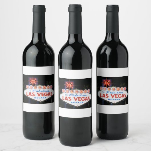 Étiquette Pour Bouteilles De Vin Las Vegas !  (Bouteilles)