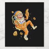 Étiquette Pour Bouteilles De Vin L'astronaute Monkey Space (Étiquettes simples)