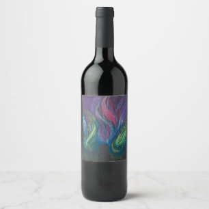 Étiquette Pour Bouteilles De Vin L'aurore Borealis