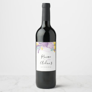 Étiquette Pour Bouteilles De Vin Lavande fraîche