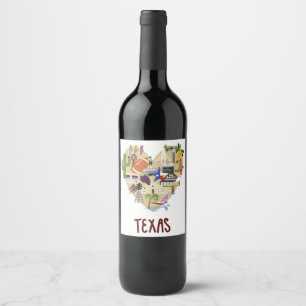 Étiquette Pour Bouteilles De Vin Lavelle de vin du Texas