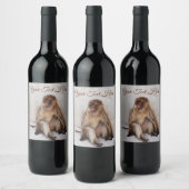 Étiquette Pour Bouteilles De Vin Lazy Monkey (Bouteilles)