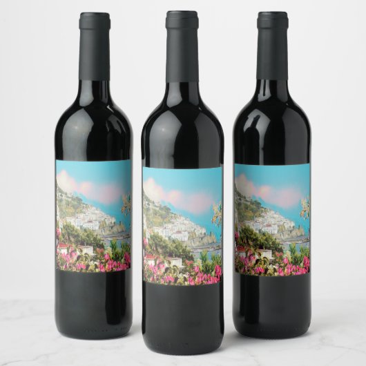 Étiquette Pour Bouteilles De Vin ldp AMALFI - panorama - Côte d'Amalfi (Bouteilles)