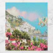 Étiquette Pour Bouteilles De Vin ldp AMALFI - panorama - Côte d'Amalfi (Étiquettes simples)