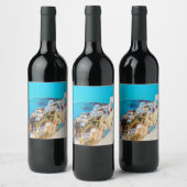 Étiquette Pour Bouteilles De Vin ldp SANTORINI - panorama - (Bouteilles)