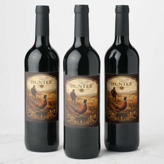 Étiquette Pour Bouteilles De Vin Le Chasseur (Bouteilles)