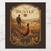 Étiquette Pour Bouteilles De Vin Le Chasseur (Étiquettes simples)