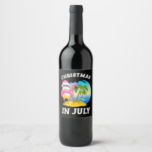 Étiquette Pour Bouteilles De Vin Le Christ dans la piscine de Summer