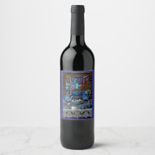 Étiquette Pour Bouteilles De Vin Le délice de l'heure du thé de Liberty !