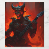 Étiquette Pour Bouteilles De Vin le diable (Étiquettes simples)