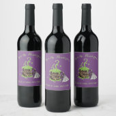 Étiquette Pour Bouteilles De Vin Le étiquette de vin moderne violet de sorcière per (Bouteilles)
