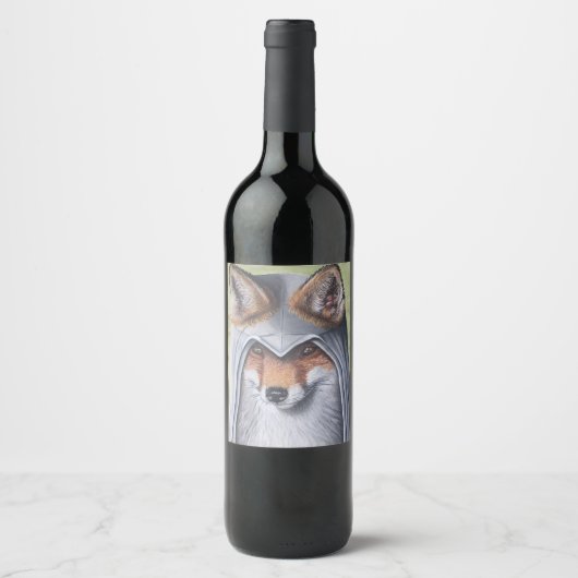 Étiquette Pour Bouteilles De Vin Le Foxy Assassin (Devant)