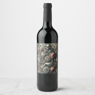 Étiquette Pour Bouteilles De Vin Le Gambit du Goule – Victorien gothique