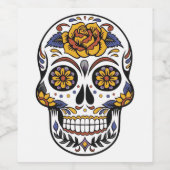 Étiquette Pour Bouteilles De Vin Le Jour de la mort (Étiquettes simples)