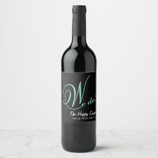 Étiquette Pour Bouteilles De Vin Le Joyeux Couple Que Nous Faisons ! Soirée nuptial