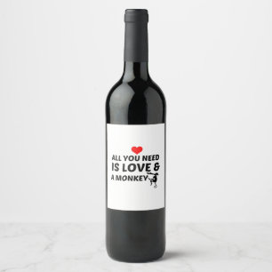 ÉTIQUETTE POUR BOUTEILLES DE VIN LE LUNGE ET L'AMOUR