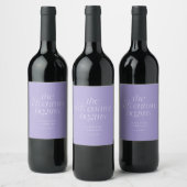 Étiquette Pour Bouteilles De Vin Le Mariage Commence Violet Aventure (Bouteilles)