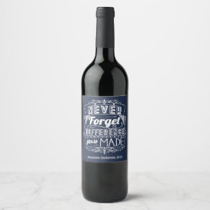 Étiquette Pour Bouteilles De Vin Le Merci de la retraite n'oublie jamais la différ