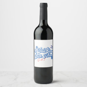 Étiquette Pour Bouteilles De Vin Le monde est avec Israël, tout comme Israël