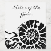 Étiquette Pour Bouteilles De Vin Le nectar des dieux (Étiquettes simples)