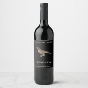 Étiquette Pour Bouteilles De Vin Le Robin américain (Turdus migratorius) NY Birds