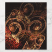 Étiquette Pour Bouteilles De Vin Le son de la musique Art Abstrait (Étiquettes simples)