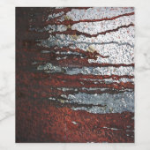 Étiquette Pour Bouteilles De Vin Lecteurs de rouille sanglants tombés (Étiquettes simples)