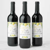 Étiquette Pour Bouteilles De Vin Lemon Main Squeeze Bridal Shower Wedding Favor (Bouteilles)