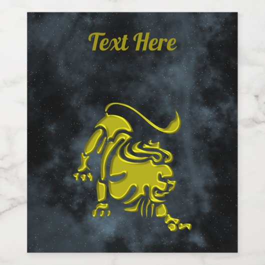 Étiquette Pour Bouteilles De Vin Leo (Étiquettes simples)