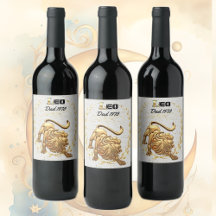 Leo Astrologie Papa Vin Étiquette