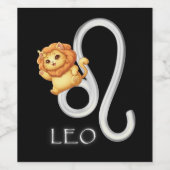 Étiquette Pour Bouteilles De Vin Leo Wine Label (Étiquettes simples)