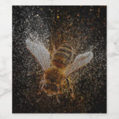 Étiquette Pour Bouteilles De Vin Les abeilles tombées sont magiques (Étiquettes simples)