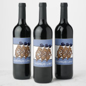 Étiquette Pour Bouteilles De Vin "Les Crocs" robinet crocodile ligne chorus dansant (Bouteilles)