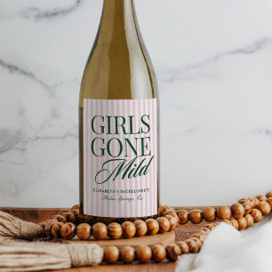 Étiquette Pour Bouteilles De Vin Les filles en douceur : weekend de bachelorette au